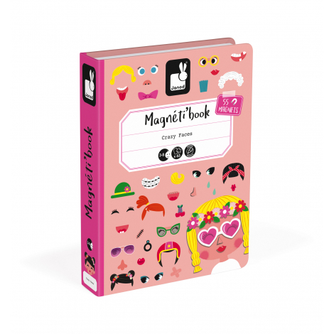Magneti'book Gekke gezichten meisje vanaf 3 jaar