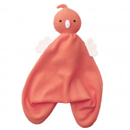 Knuffeltje Pico - Dark coral/off white