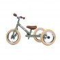 Trybike steel loopfiets 2in1 vintage green - driewieler