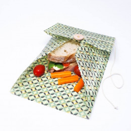 Pochette cirée pour sandwichs - 40 x 45 cm - motifs aléatoires