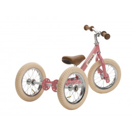 Trybike steel loopfiets 2in1 vintage pink - driewieler