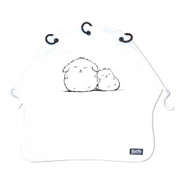 Kinderwagen gordijn knuffels
