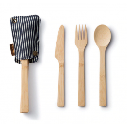 Reisbestek set met opberghoesje