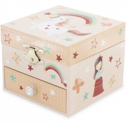 Coffret à bijoux musical en bois - Cupcake - à partir de 3 ans