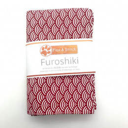 Furoshiki 75x75: Vagues Rouge