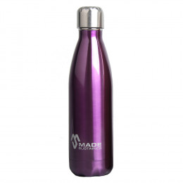 100% RVS drinkfles - Purple - 500 ml
