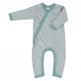 Kimono pyjama - Fine stripe turquoise