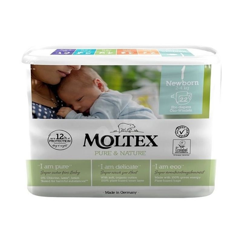 Moltex 4x Eco luiers - Newborn 2-4 kg - stuks -