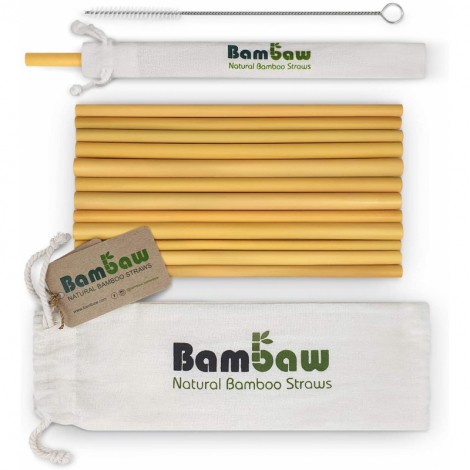 Bamboe rietjes 14 cm - 12 stuks Bamboe rietjes 14 cm - 12 stuks