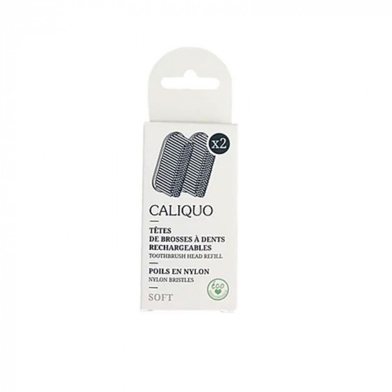 2 têtes de rechange pour brosse à dent Caliquo pour enfant - Soft 2 têtes de rechange pour brosse à dent Caliquo pour enfant - Soft