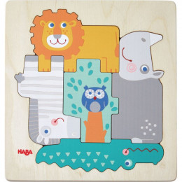 Houten puzzel - Beestachtig wild