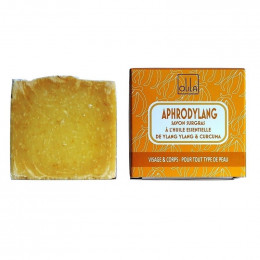 Natuurlijke plantaardige zeep handgemaakt Aphrodylang (Etherische olie van Ylang ylang) 90g
