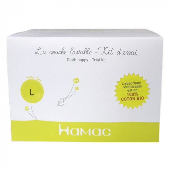 Kit d'essai couche hybride Coton Bio - Green banana
