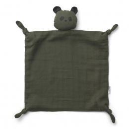 Agnete knuffeldoekje - Panda hunter green