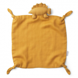 Agnete knuffeldoekje - Dino yellow mellow