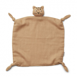 Agnete knuffeldoekje - Leopard apricot