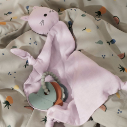 Agnete knuffeldoek - Cat light lavender