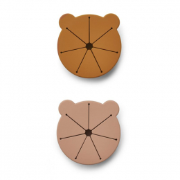 Kelly snackdoosje - 2 pack - Dark rose & mustard mix