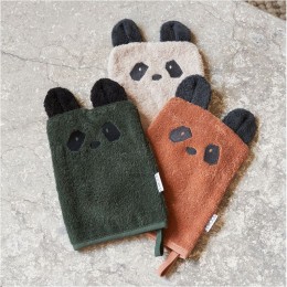 Set van 3 Sylvester washandjes - Panda mix