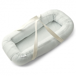 Gro baby nestje - Y&D stripe: Sea blue & white