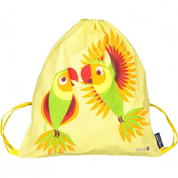 Sac d'activités enfant en coton BIO - Perroquets