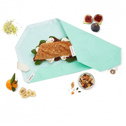 Pochette sandwich lavable et réutilisable Boc'n'Roll BIO - Turquoise