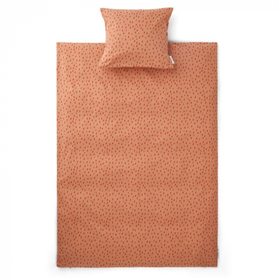 Carl 1-persoons bedset -Graphic stroke & tuscany rose Carl 1-persoons bedset -Graphic stroke & tuscany rose