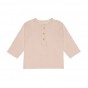 Mousseline T-shirt lange mouwen - organisch katoen - powder pink