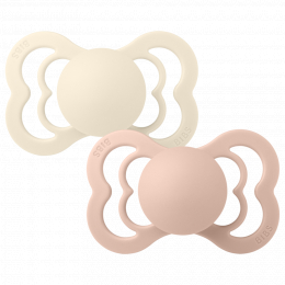 Set van 2 BIBS Supreme tutjes - Ivory & Blush