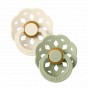 Set van 2 BIBS Boheme tutjes - Ivory & Sage