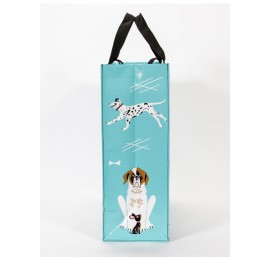 Grote shopper bag in gerecycled materiaal - Dogs