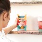 Badkamer organizer blauw grijs - Gezicht