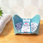 Badkamer organizer blauw grijs - Gezicht