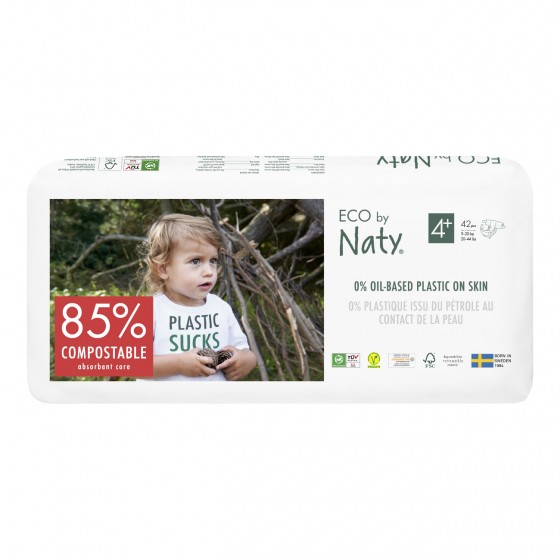 Eco luiers - Maat 4+ (9-20kg) - 42 stuks Eco luiers - Maat 4+ (9-20kg) - 42 stuks