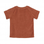 T-shirt in terry badstof - Rust
