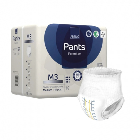 Absorberend wegwerp ondergoed voor volwassenen Abri-Flex Premium - M3 - 14 luiers