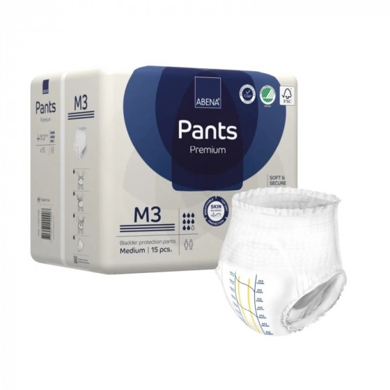 Absorberend wegwerp ondergoed voor volwassenen Abri-Flex Premium - M3 - 14 luiers Absorberend wegwerp ondergoed voor volwassenen Abri-Flex Premium - M3 - 14 luiers