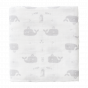 Set van 2 (inbaker)doeken - Whale dawn grey (120x120)
