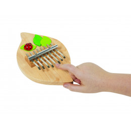 Piano Kalimba Lieveheersbeestje 8 tonen in metaal vanaf 5 jaar