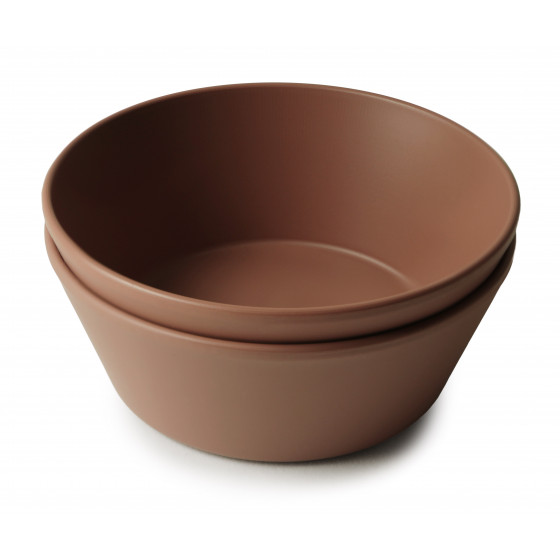 Set van 2 ronde bowls - Caramel Set van 2 ronde bowls - Caramel