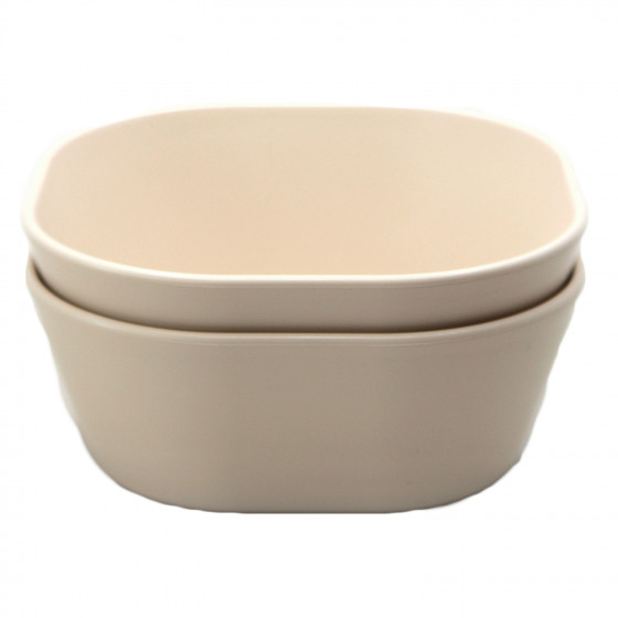 Set van 2 vierkante kommetjes - Ivory Set van 2 vierkante kommetjes - Ivory